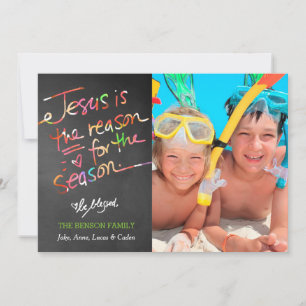 Cartão De Festividades 311 Cheerful Jesus is the Reason for the Season