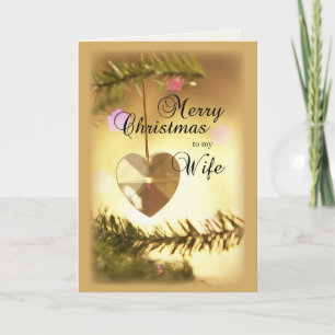 Cartão De Festividades 3405 Wife Christmas Heart