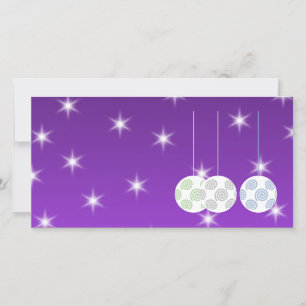 Cartão De Festividades 3 Balas de Natal de Design de espiral branca. Em R