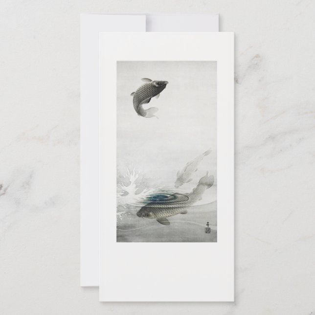 Cartão De Festividades 3 carpas (Frente)