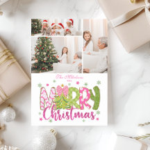 3 Foto Arco Verde Rosa Árvore Feliz Natal