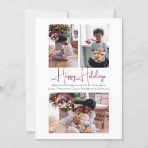 Cartão De Festividades 3 Foto Feliz Férias Natal Gnomo
