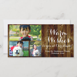 Cartão De Festividades 3 Foto: Vintage Warm Warm Wish