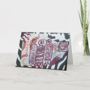 Cartão De Festividades 3 Mulheres Sábias Colagem