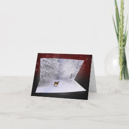 Cartão De Festividades 3D ilusão "sonhos nevado "