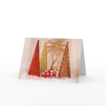 4149-Árvores de Natal com Reindeer e Presente