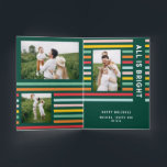 Cartão De Festividades 4 Colagem fotográfica natal arco-íris colorido bri<br><div class="desc">4 Colagem de fotos,  natal,  natal,  arco-íris,  faixa colorida,  tudo é uma coleção divertida de feriados da família.</div>