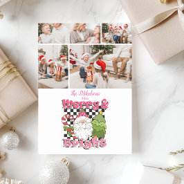 Cartão De Festividades 4 Feliz e Natal Brilhante com Verificação de Foto