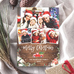 Cartão De Festividades 4 Foto Colagem de Natal Caminhão Russo Madeira Flo<br><div class="desc">Enviando suas saudações da temporada com este "Cartão de Férias de Natal Floral Rustic Winter Floral 4 Photo Collage". (1) Para mais personalização, clique no link "personalizar mais" e use nossa ferramenta design para modificar esse modelo. (2) Se você prefere papéis mais espessos / Término da matéria, talvez considere escolher...</div>