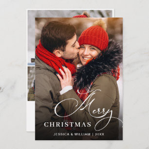 Cartão De Festividades 4 FOTO Moderna Feliz Natal Saudação