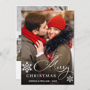 Cartão De Festividades 4 FOTO Moderna Feliz Natal Saudação