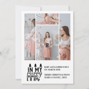 Cartão De Festividades 4 Foto Na Minha Feliz De Natal