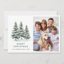 Cartão De Festividades 4 FOTO Saudação Mínima da Árvore de Natal