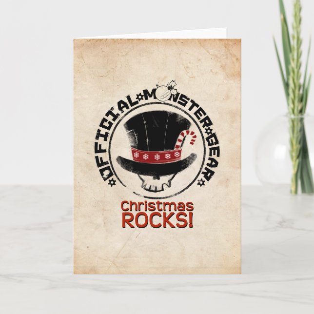 Cartão De Festividades 4 monstro pequenos - feriado de Andy (Frente)