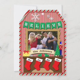 Cartão De Festividades 4 Stocks Datado ・ ACREDITE ・ Feliz Natal