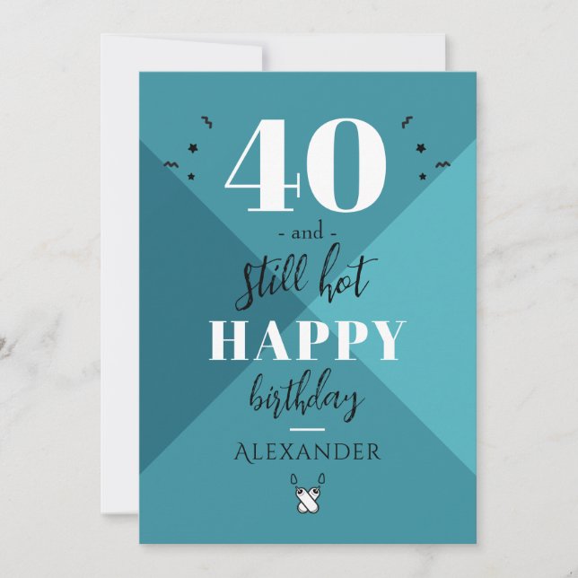 Cartão De Festividades 4O e ainda quente (Frente)