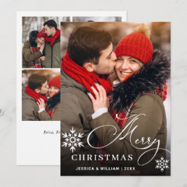 Cartão De Festividades 5 FOTO Moderna Feliz Natal Saudação