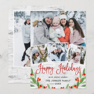 Cartão De Festividades 5 FOTO Natal - Latido Russo de Nascimento