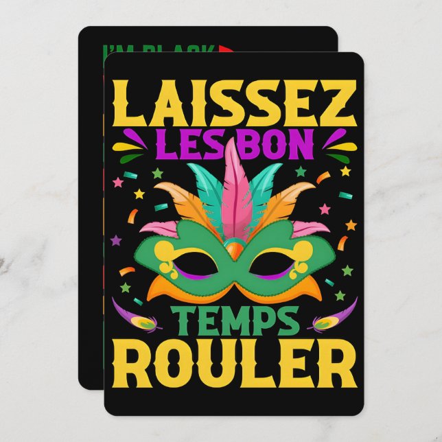 Cartão De Festividades 67 Six Seven Mardi-Gras Black History 2026 (Frente/Verso)