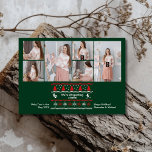 Cartão De Festividades 6 Foto Bebê estamos esperando anuncio de gravidez<br><div class="desc">Celebre a sua alegre notícia com o nosso Cartão de Anunciação de Gravidez de Natal com Várias Fotos. Esta placa festiva possui vários slots de fotos, permitindo que você compartilhe uma série de momentos apreciados e destaque suas notícias interessantes em estilo. A design incorpora elementos temáticos do Natal, como ornamentos,...</div>