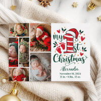 6 Foto Bengala de Natal Bebê 1º Natal
