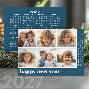 Cartão De Festividades 6 Foto Offset - Calendário Ano Novo 2027