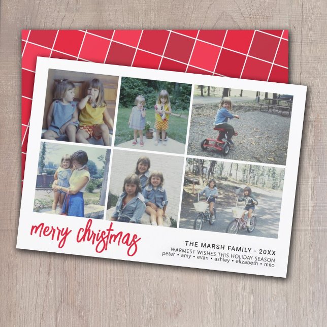 Cartão De Festividades 6 Fotografia Script Feliz Natal - Azulejo de Borda (Criador carregado)