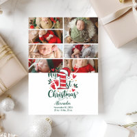 7 Foto Bengala de Natal Bebê 1º Natal