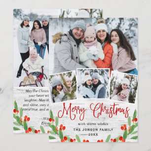 Cartão De Festividades 7 FOTO Natal - Latido Russo de Nascimento