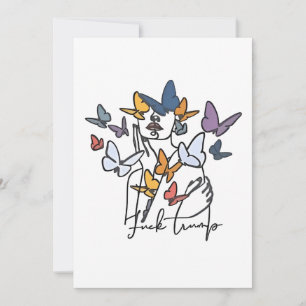 Cartão De Festividades 86 47 Camisa Floral Anti-Trump, Presidente Impeach