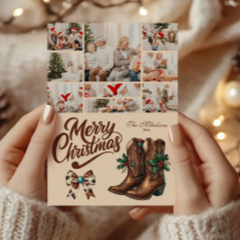 Cartão De Festividades 9 Foto do Arco Ocidental e Boots Natal