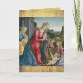 Cartão De Festividades A Adoração da Criança Cristo - Frediani