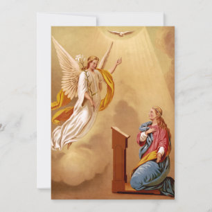 Cartão De Festividades A Anunciação da Virgem Maria