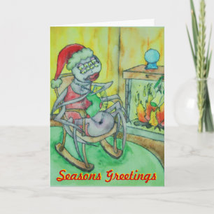 Cartão De Festividades A aranha de Natal