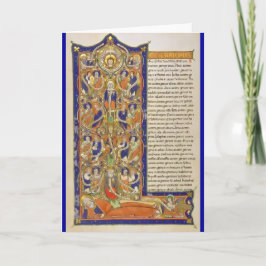 Cartão De Festividades A árvore de Jesse