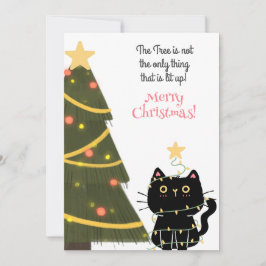 Cartão De Festividades a árvore não é a única coisa que se acende