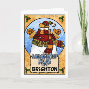 Cartão De Festividades A Big Blustery Hug from Brighton