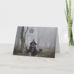 Cartão De Festividades A Bruxa do Dia das Bruxas