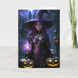 Cartão De Festividades A Bruxa Sultry Halloween