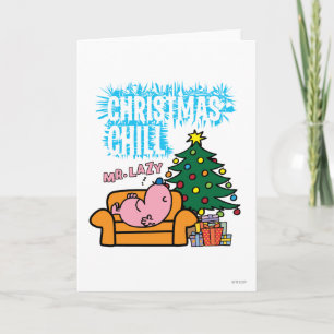 Cartão De Festividades A Calmaria de Natal do Sr. Lazy
