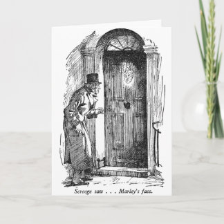 Cartão De Festividades A cara de Marley (com texto)