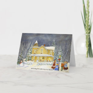 Cartão De Festividades A-Caroling nós iremos