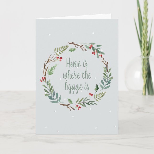 Cartão De Festividades A casa é onde está a imagem (Frente)