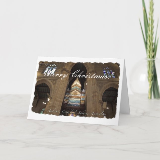 Cartão De Festividades A catedral Sydney de St Andrew (Frente)