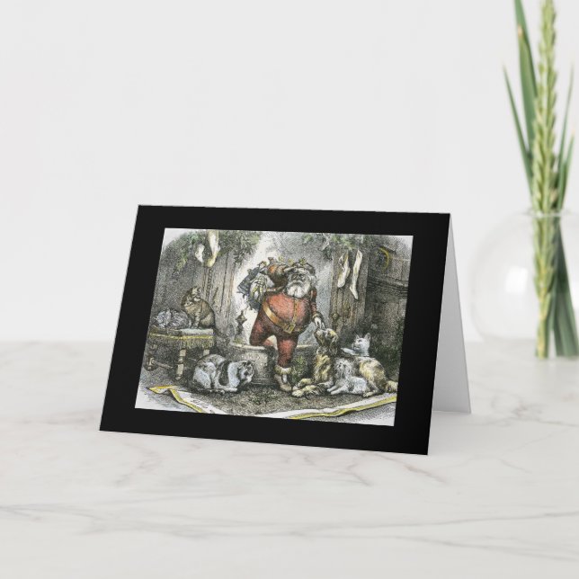 Cartão De Festividades A chegada do santo Nicholas (Frente)