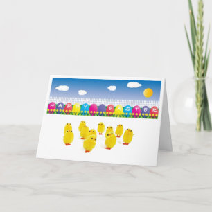 Cartão De Festividades A Chicky Easter Card