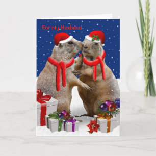 Cartão De Festividades A Christmas Kiss Card HUSBAND