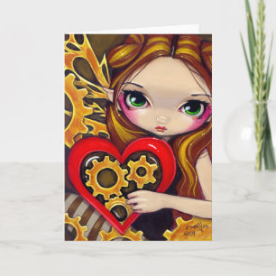 Cartão De Festividades "A Clockwork Valentine" Greeting Card