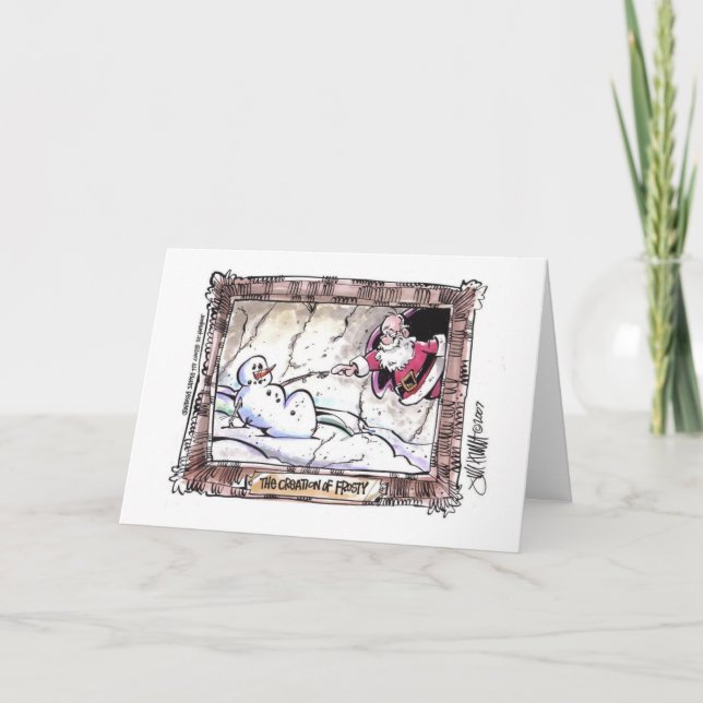 Cartão De Festividades A criação de gelado (Frente)