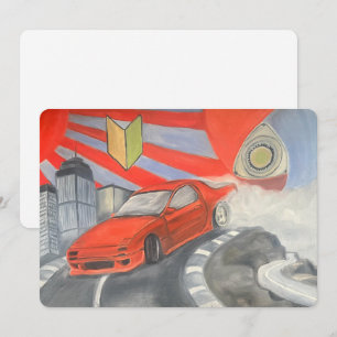 Cartão De Festividades A deriva no céu